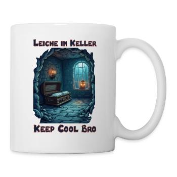 Corpse in the Basement - Keep cool Bro - Mug - white - Right