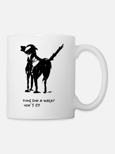 Time for a walk - Tasse - Weiß