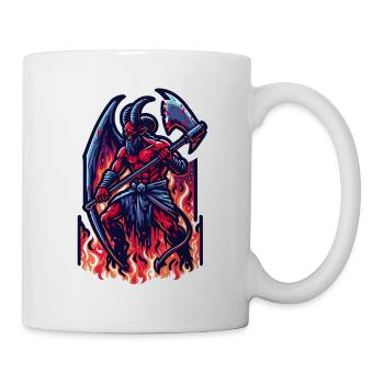 Feuerdämon - Tasse - Weiß - Rechts
