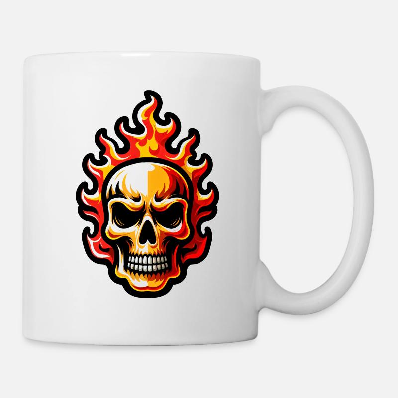 Flamenschädel - Tasse - Weiß