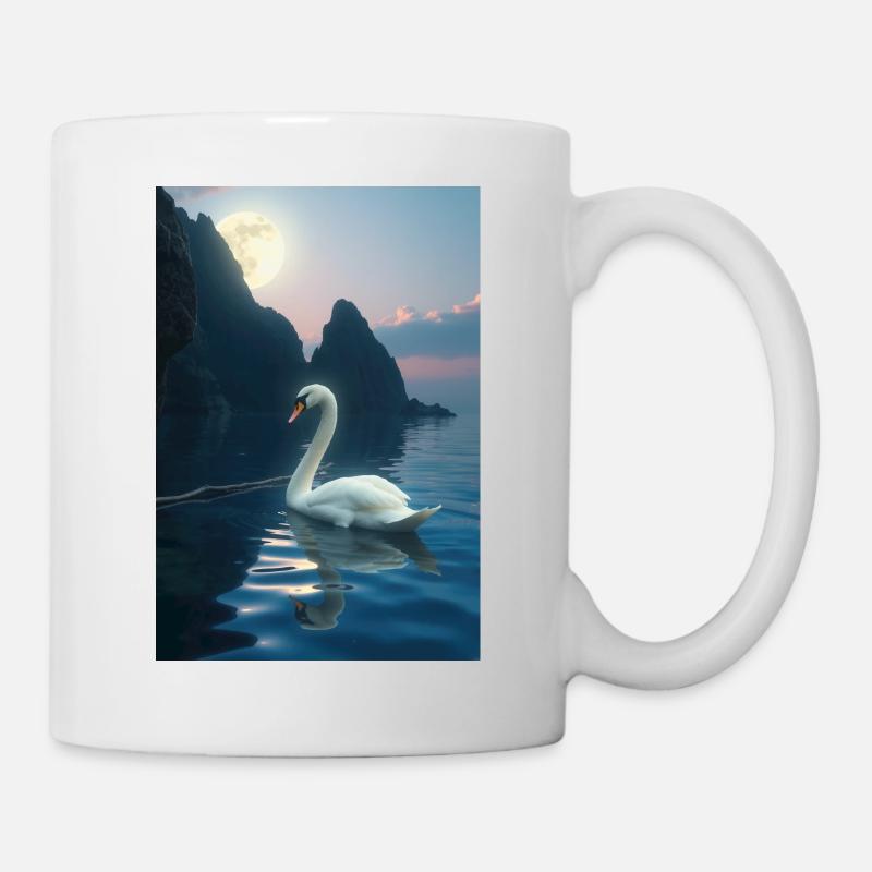 Schwanenstil - Tasse - Weiß