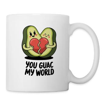 Du guac meine Welt - Tasse - Weiß - Rechts