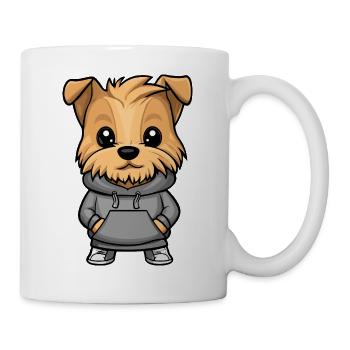 Yorkshire Terrier Hund Lustig - Tasse - Weiß - Rechts