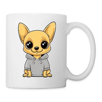 Chihuahua Hund Lustig - Tasse - Weiß - Rechts