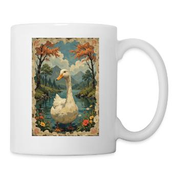 Une belle photo d’un canard. - Mug blanc - blanc - Droite