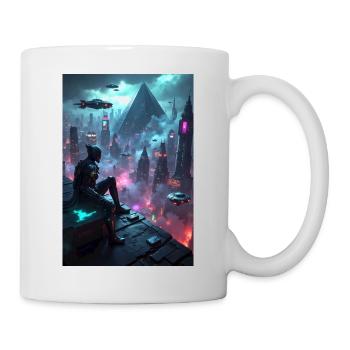 Cyberpunk graphics. - Mug - white - Right