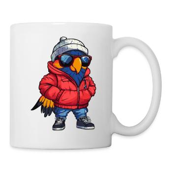 Papagai Cool Comic - Tasse - Weiß - Rechts