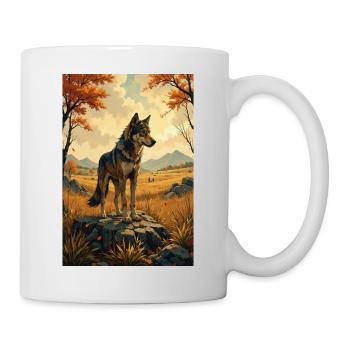 The image of the wolf - Mug - white - Right
