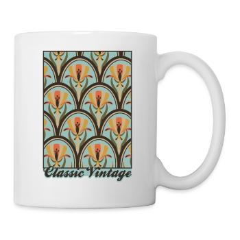 Classic Vintage – Art Nouveau Pattern - Mug - white - Right