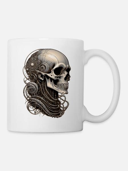Skull - Tasse - Weiß