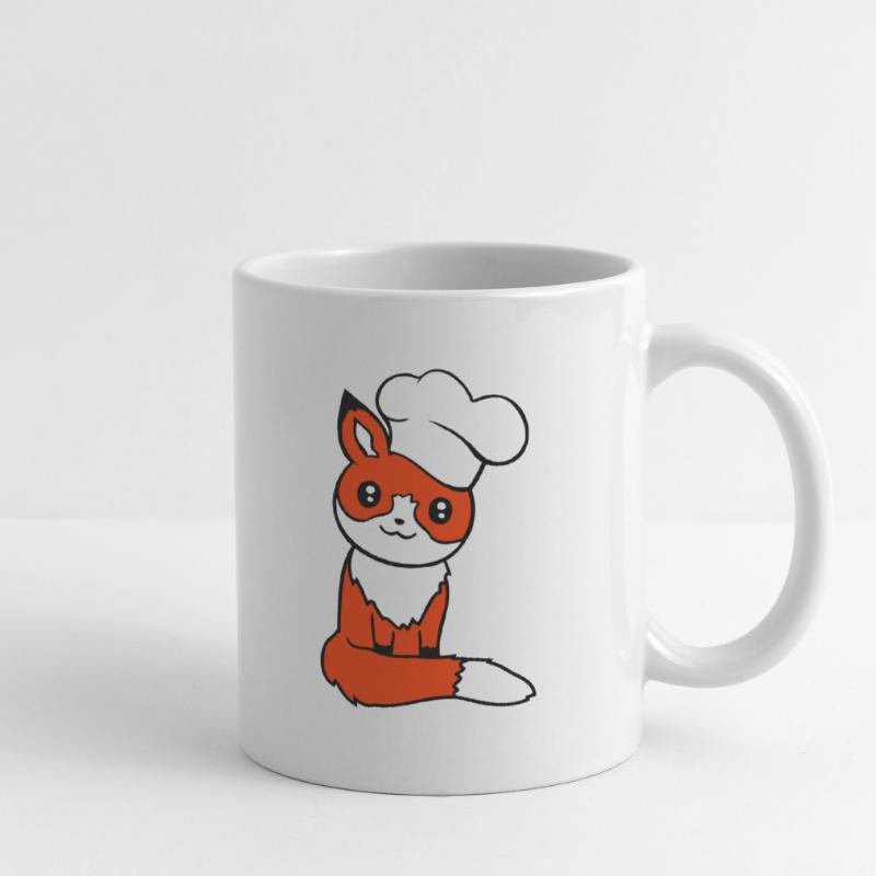 Fox Chef's Hat Chef Cooking Restaurant Kitchen Mug
