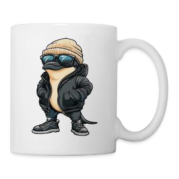 Delfin Cool Comic - Tasse - Weiß - Rechts