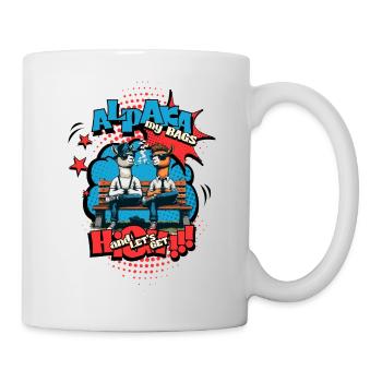 High Spirits - Alpakas im Chill-Modus - Tasse - Weiß - Rechts