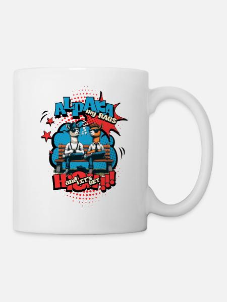 High Spirits - Alpakas im Chill-Modus - Tasse - Weiß