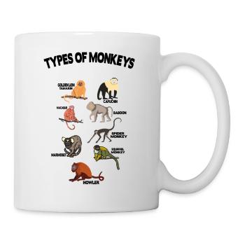 Types of Monkeys Funny Monkey Owner Primates - Mug - white - Right