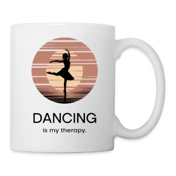 La danse est ma thérapie – Dancing Ballet Hip-Hop - Mug blanc - blanc - Droite