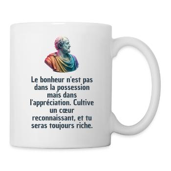 T-shirts Stoïcisme : L'inspiration à portée de soi - Mug blanc - blanc - Droite