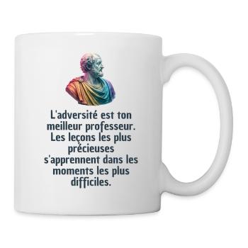 T-shirts Stoïcisme : L'inspiration à portée de soi - Mug blanc - blanc - Droite