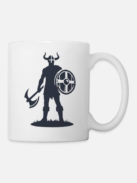 wikinger warrior - Tasse - Weiß
