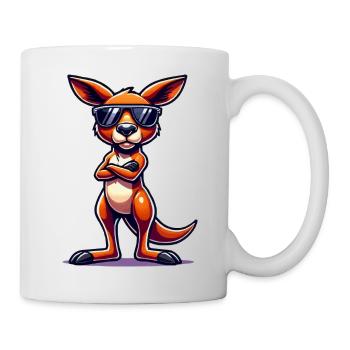 Kangaroo Comic - Tasse - Weiß - Rechts
