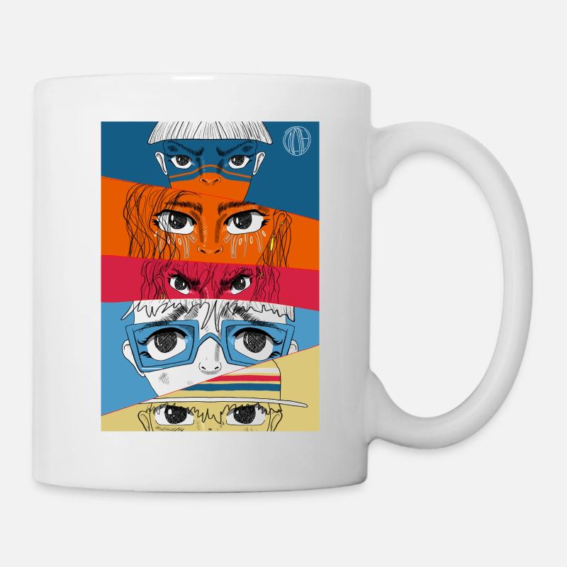 Anime Eyes Collage #1 - Mug - white