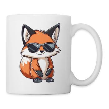 Lustiger Fuchs - Tasse - Weiß - Rechts