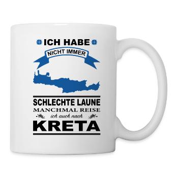 Ich habe nicht immer schlechte laune kreta - Tasse - Weiß - Rechts