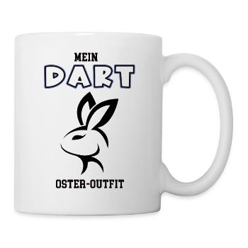 Dart Ostern Darter Oster Outfit Dartspieler Darten - Tasse - Weiß - Rechts
