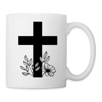 Croix - Mug blanc - blanc - Droite