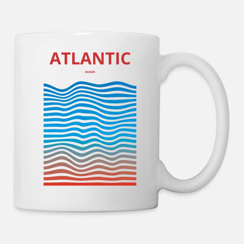 Océans dévastés : Atlantique - Mug blanc - blanc