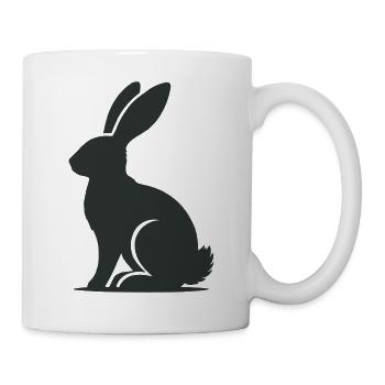 hase - Tasse - Weiß - Rechts