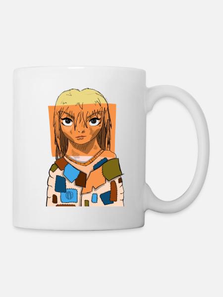 Collage d’yeux d’anime #4 - Mug blanc - blanc