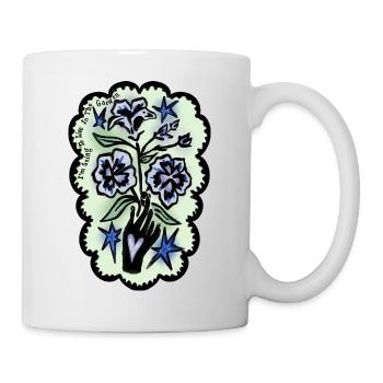 Je vais vivre dans le jardin - Mug blanc - blanc - Droite