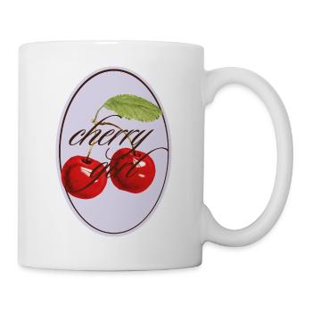 Cherry Girl Vintage Look - Mug - white - Right
