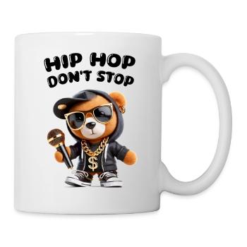 Teddy Bear Rappeur Hip Hop - Mug blanc - blanc - Droite