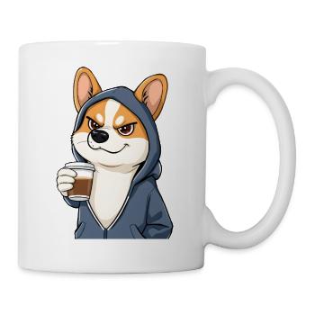 Cooler Corgi mag Kaffee - Tasse - Weiß - Rechts