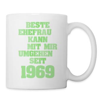 Mariage Épouse Femme Petite amie Année 19691969 - Mug blanc - blanc - Droite