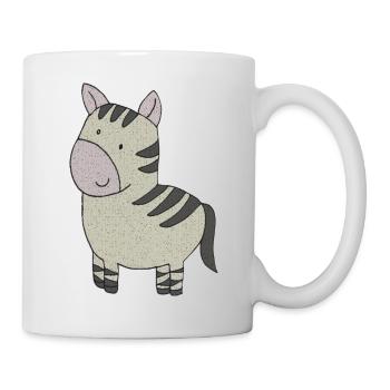 zebra stoff - Tasse - Weiß - Rechts