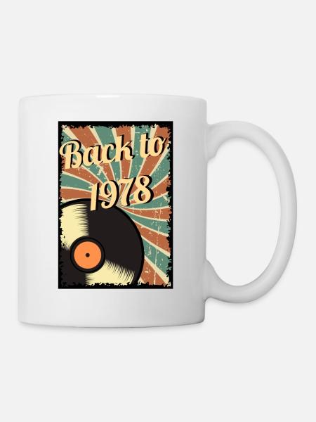 Zurück ins Jahr 1978 – Retro-Vinyl-Klassiker - Tasse - Weiß