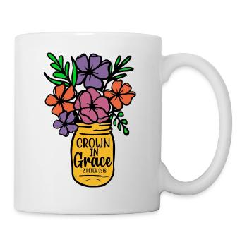 in Gnade gewachsen - Tasse - Weiß - Rechts