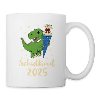 Schoolchild 2025 Dino with Sugar Cone - Mug - white - Right