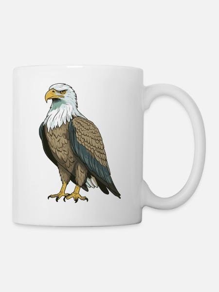Adler Tier - Tasse - Weiß