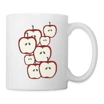 L’heure des pommes - Mug blanc - blanc - Droite