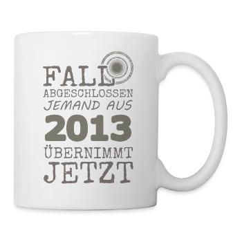abgeschlossen 2013 - Tasse - Weiß - Rechts
