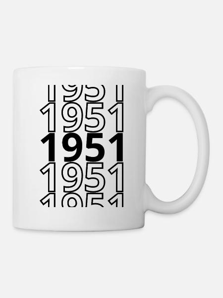 1951 1951 1951 - Tasse - Weiß