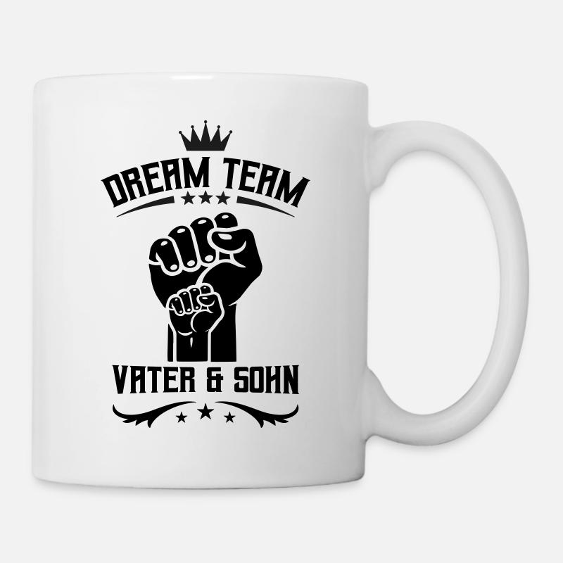 vater und sohn faust team - Tasse - Weiß