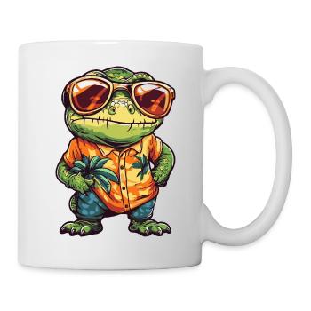 Chameleon Funny Summer - Mug - white - Right