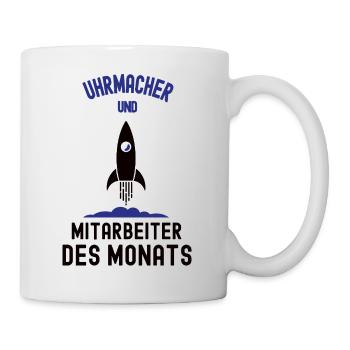 Mitarbeiter des Monats Uhrmacher Bester Juwelier - Tasse - Weiß - Rechts
