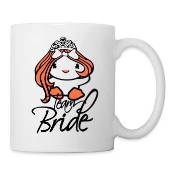 Canard Équipe Mariée Enterrement de vie de garçon Mariée Princesse Reine Couronne - Mug blanc - blanc - Droite
