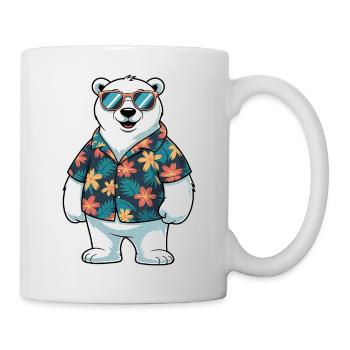 Funny Summer Polar Bear - Mug - white - Right